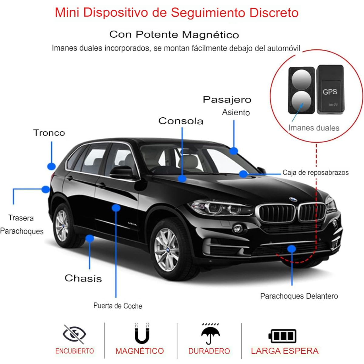 🔒 Mini GPS Rastreador GF-07📍